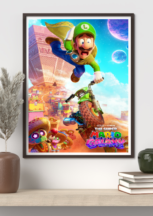 The Super Mario Galaxy framed poster