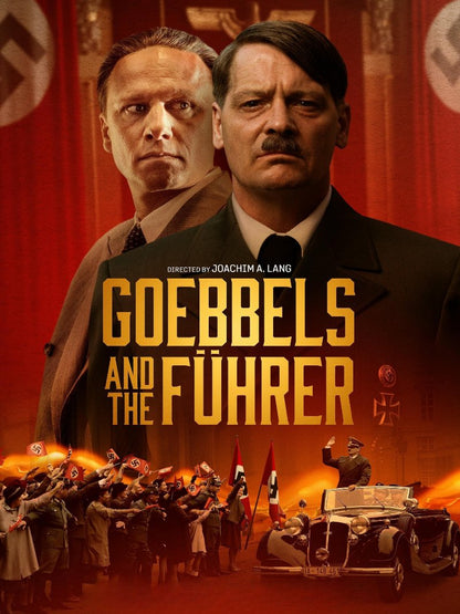 Goebbels and The Führer paper poster