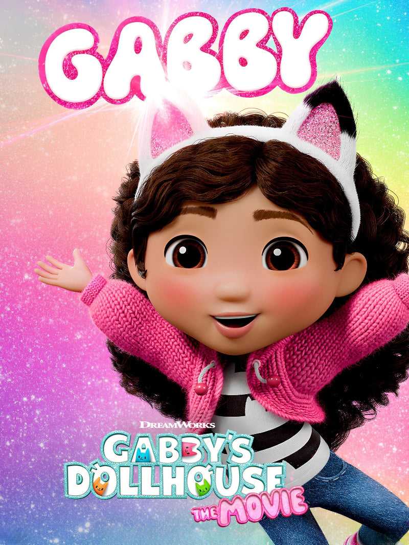 Gabby's Dollhouse The Movie paper poster