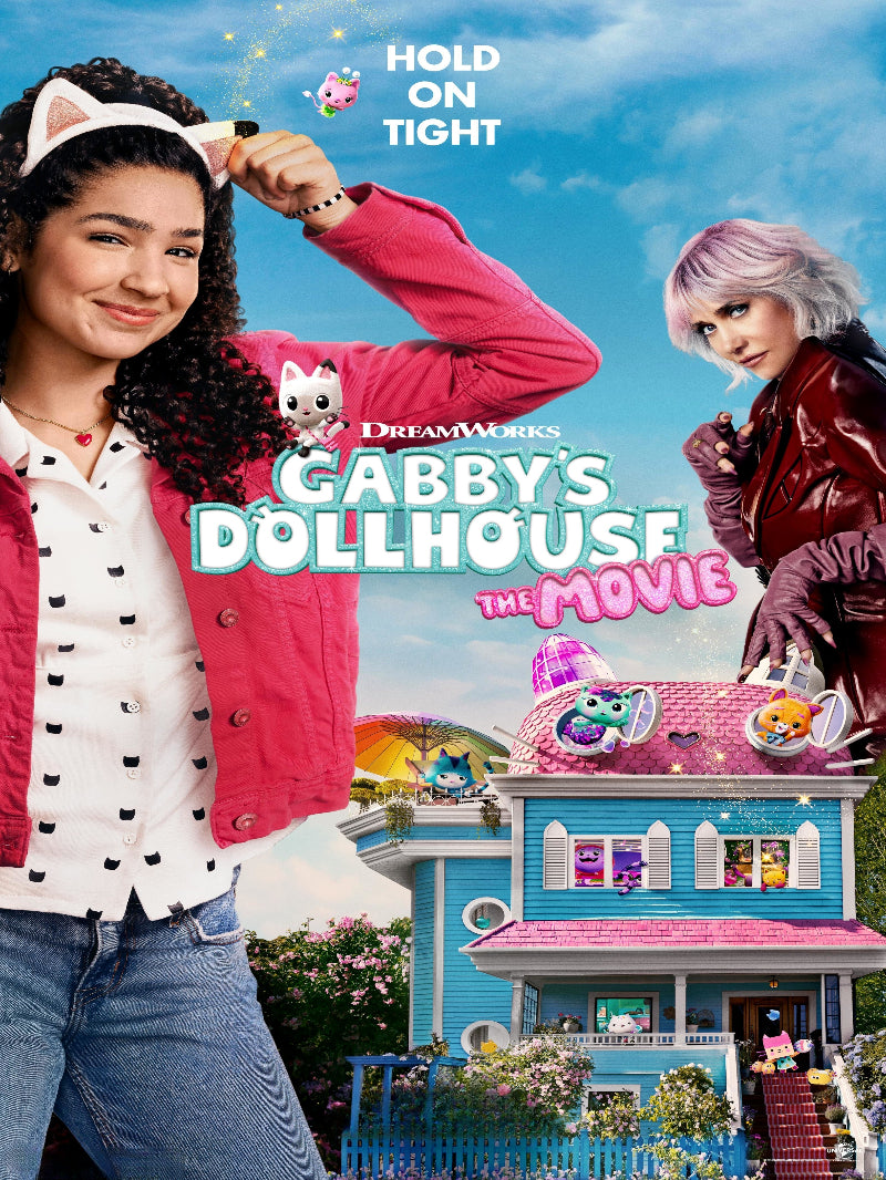 Gabby's Dollhouse The Movie paper poster