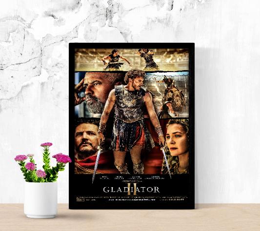 Gladiator II framed poster