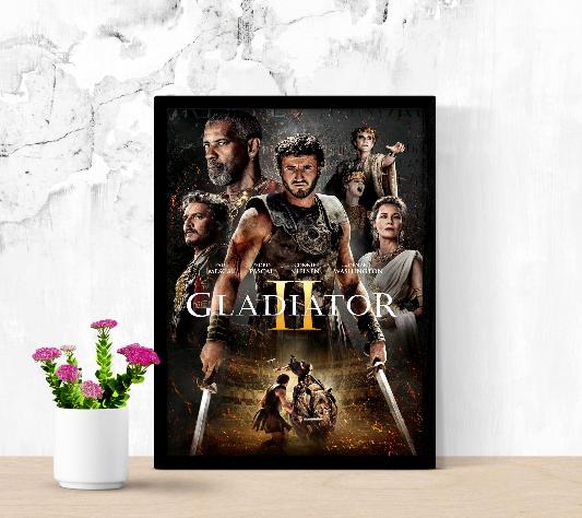 Gladiator II framed poster