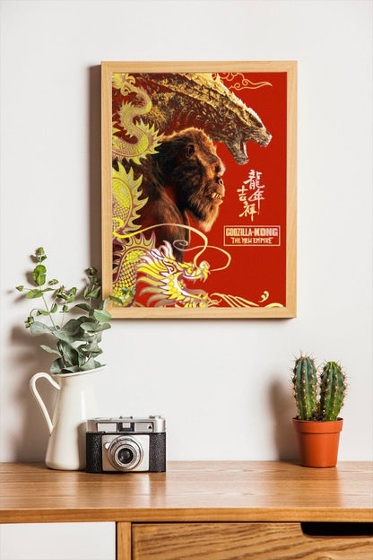 Godzilla x Kong The New Empire - framed poster