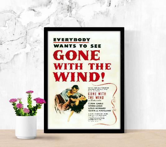 Gone With The Wind framed poster