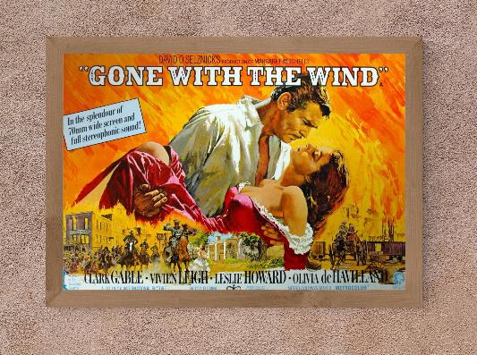 Gone With The Wind framed poster