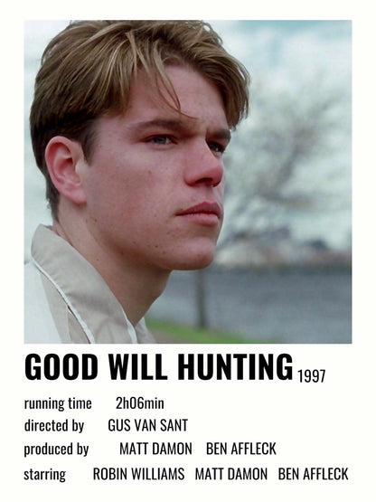 Good Will Hunting minimalist paper poster