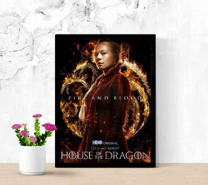 House of The Dragon framed poster