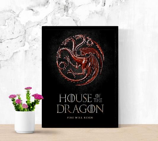 House of The Dragon framed poster