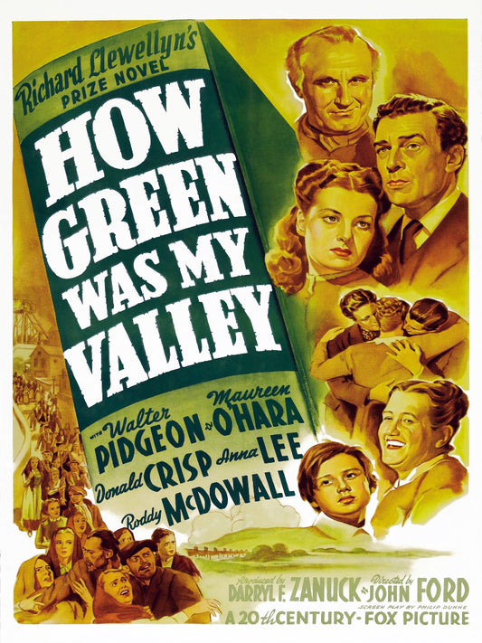 How Green Was My Valley paper poster