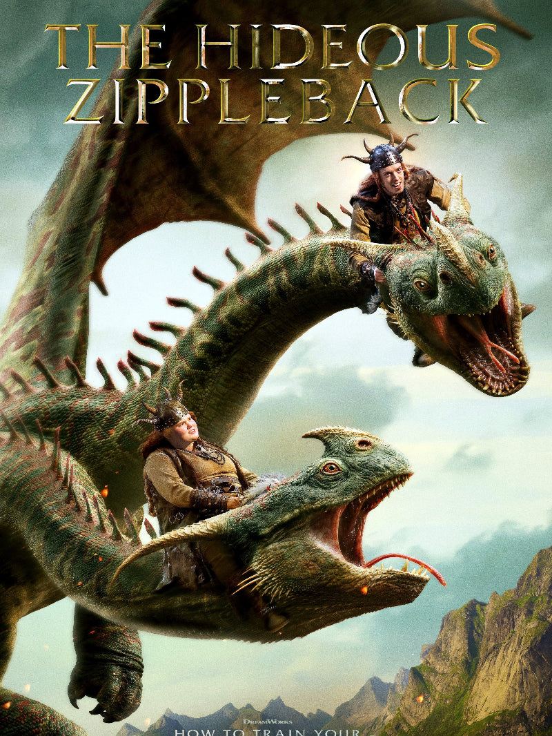 How To Train Your Dragon paper poster