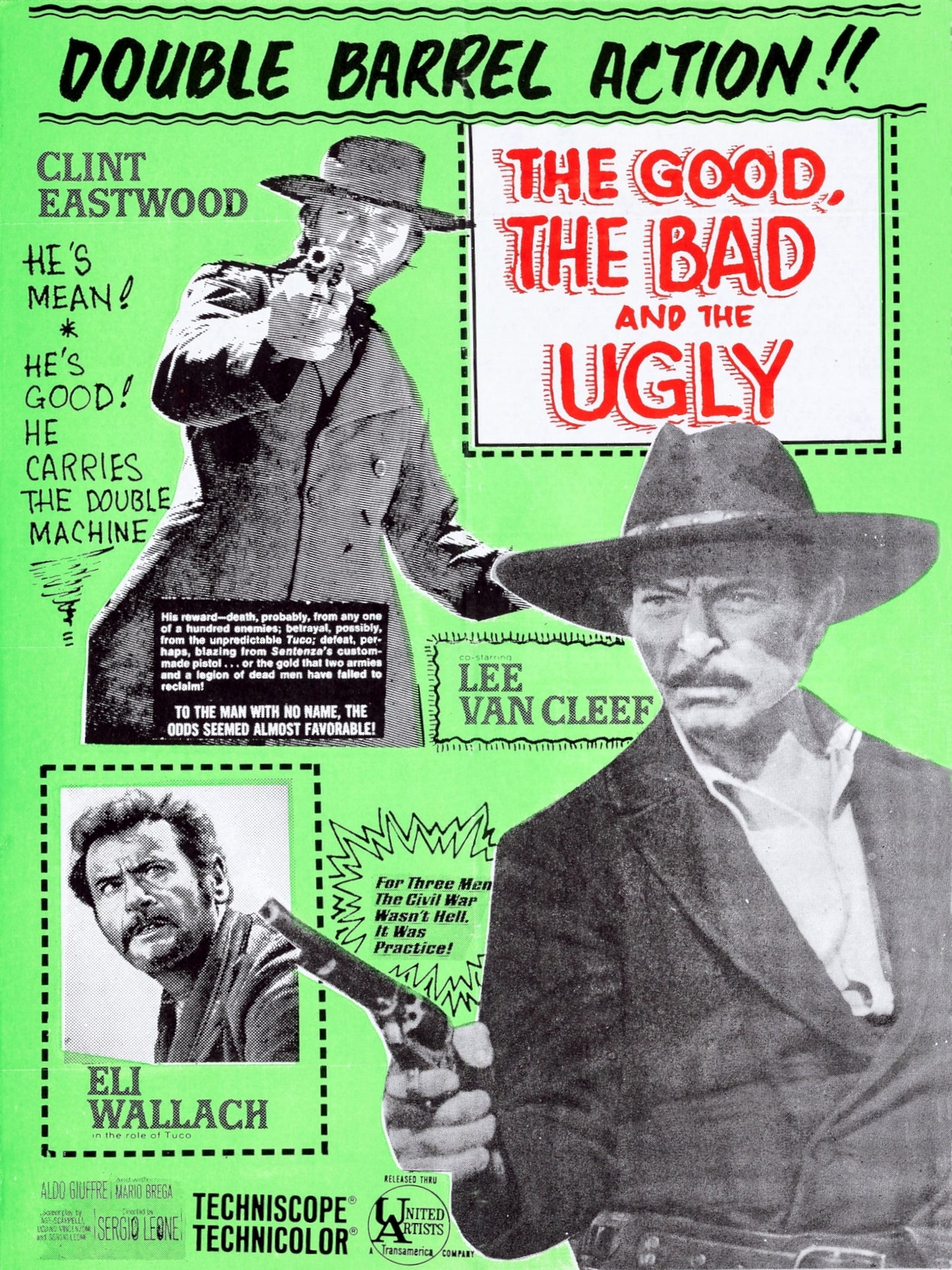 The Good The Bad and The Ugly paper poster