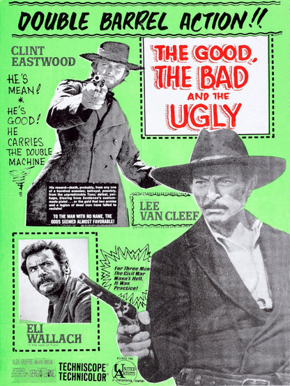 The Good The Bad and The Ugly paper poster
