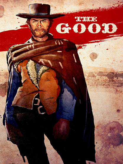 Clint Eastwood The Good paper poster