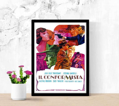 Il conformista framed poster