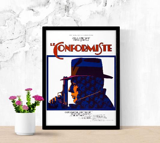 Le conformiste framed poster