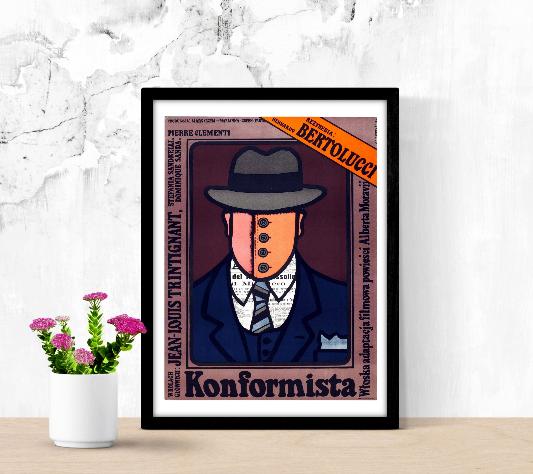 Il conformista framed poster