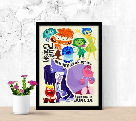 Inside Out 2 - framed poster