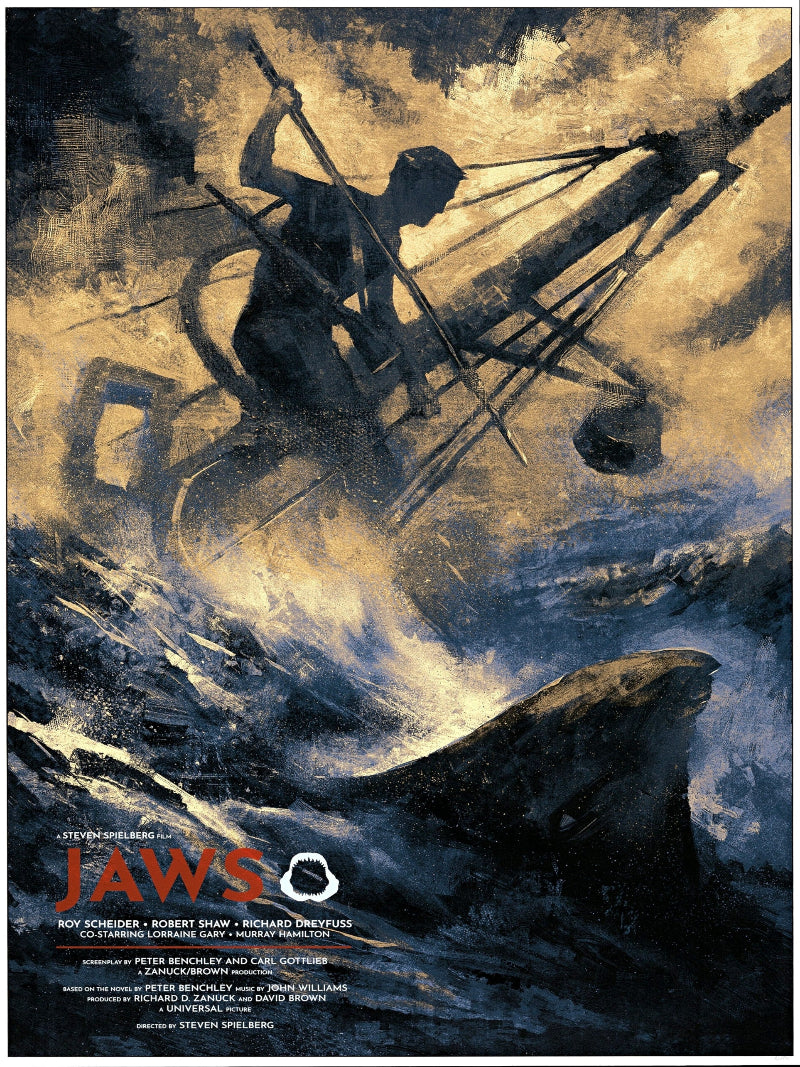 Jaws Cinematic Wall Art paper poster