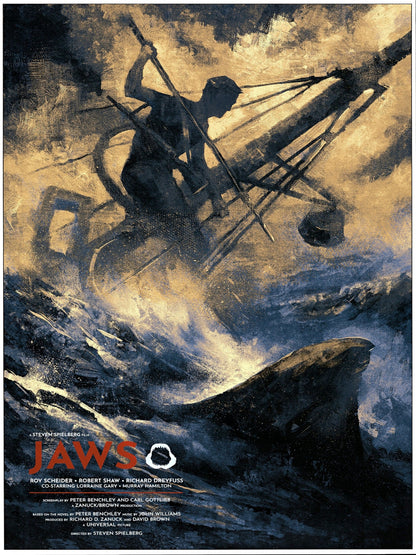 Jaws Cinematic Wall Art paper poster