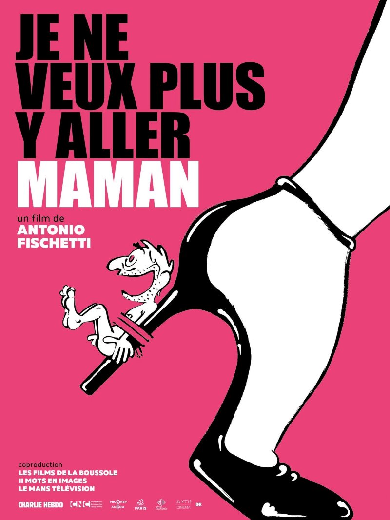 Je ne veux plus y aller maman paper poster