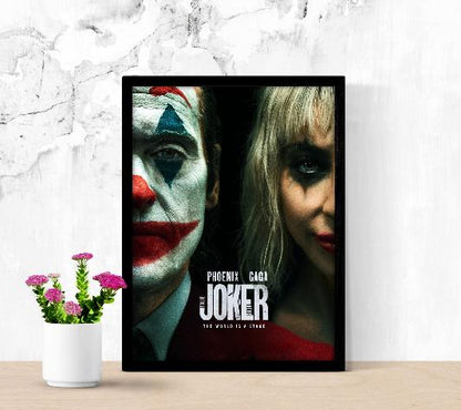 Joker Folie à Deux framed poster