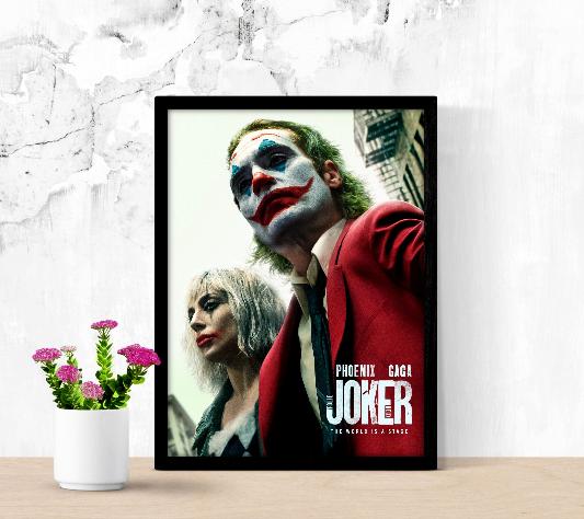 Joker Folie à Deux framed poster