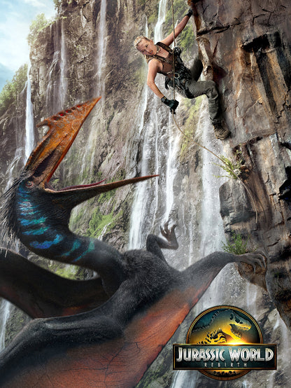 Jurassic World Rebirth paper poster