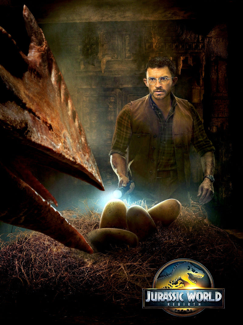 Jurassic World Rebirth paper poster