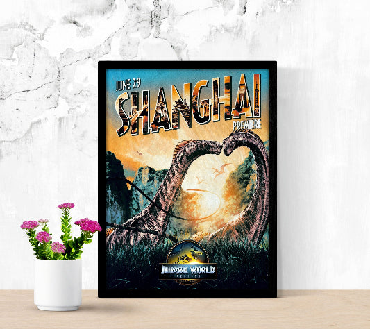 Jurassic World Rebirth framed poster