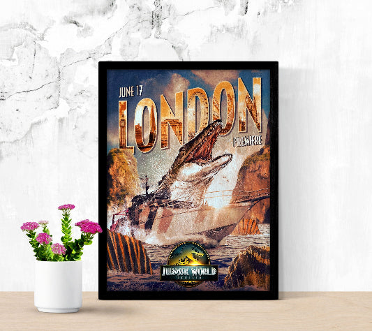 Jurassic World Rebirth framed poster