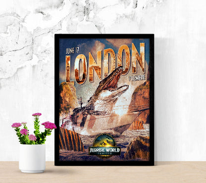 Jurassic World Rebirth framed poster
