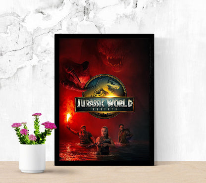 Jurassic World Rebirth framed poster