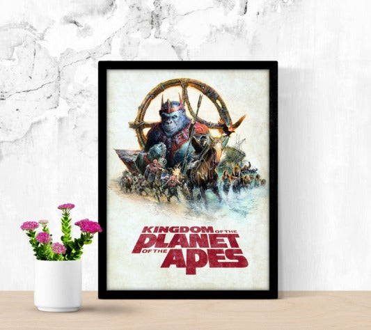 Kingdom of The Planet of The Apes - framed poster