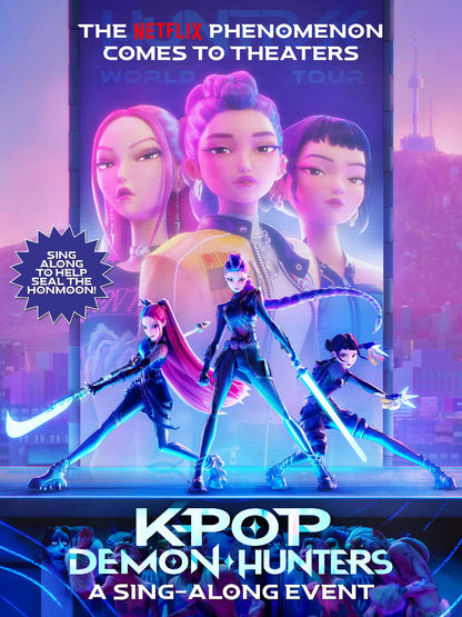 KPop Demon Hunters paper poster