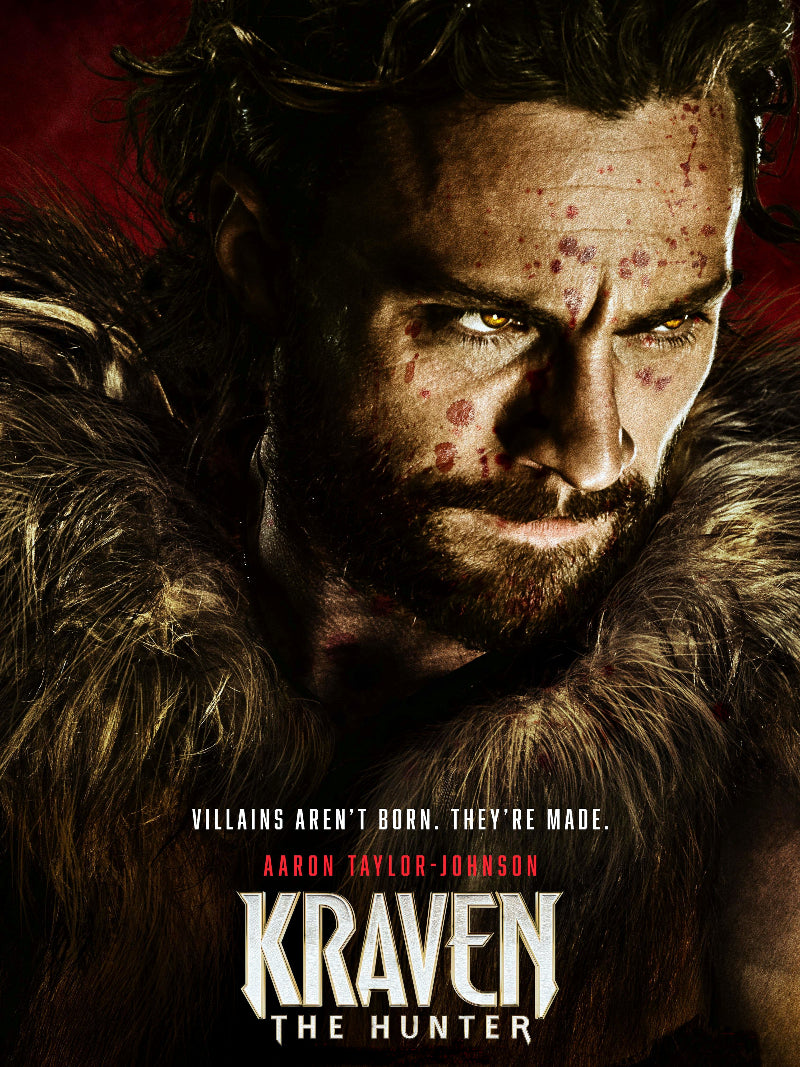 Kraven The Hunter paper poster