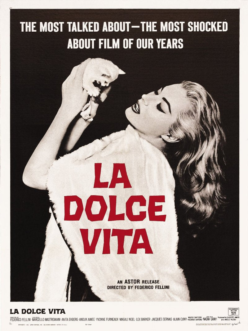 La dolce vita paper poster