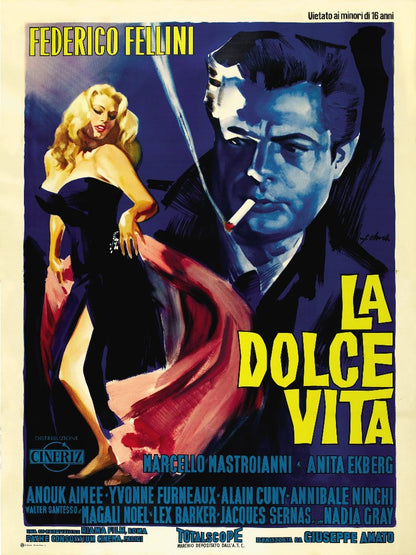 La dolce vita paper poster