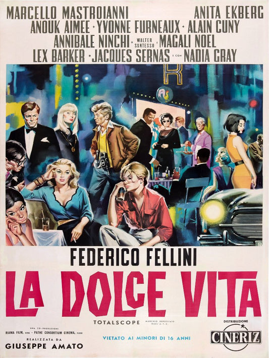 La dolce vita paper poster