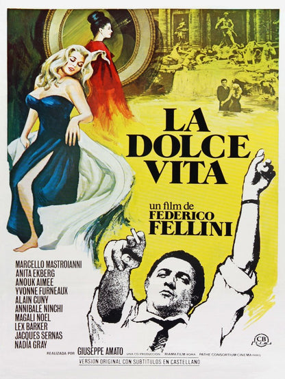 La dolce vita paper poster