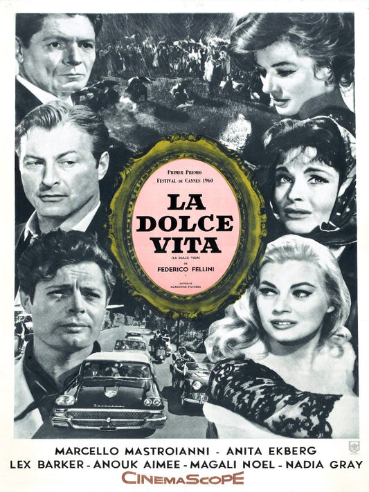 La dolce vita paper poster