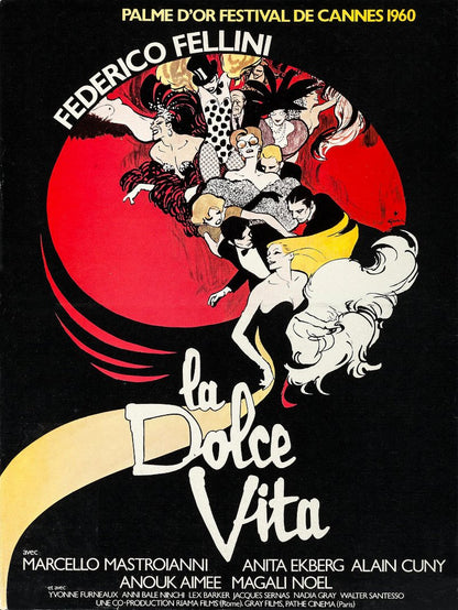 La dolce vita paper poster