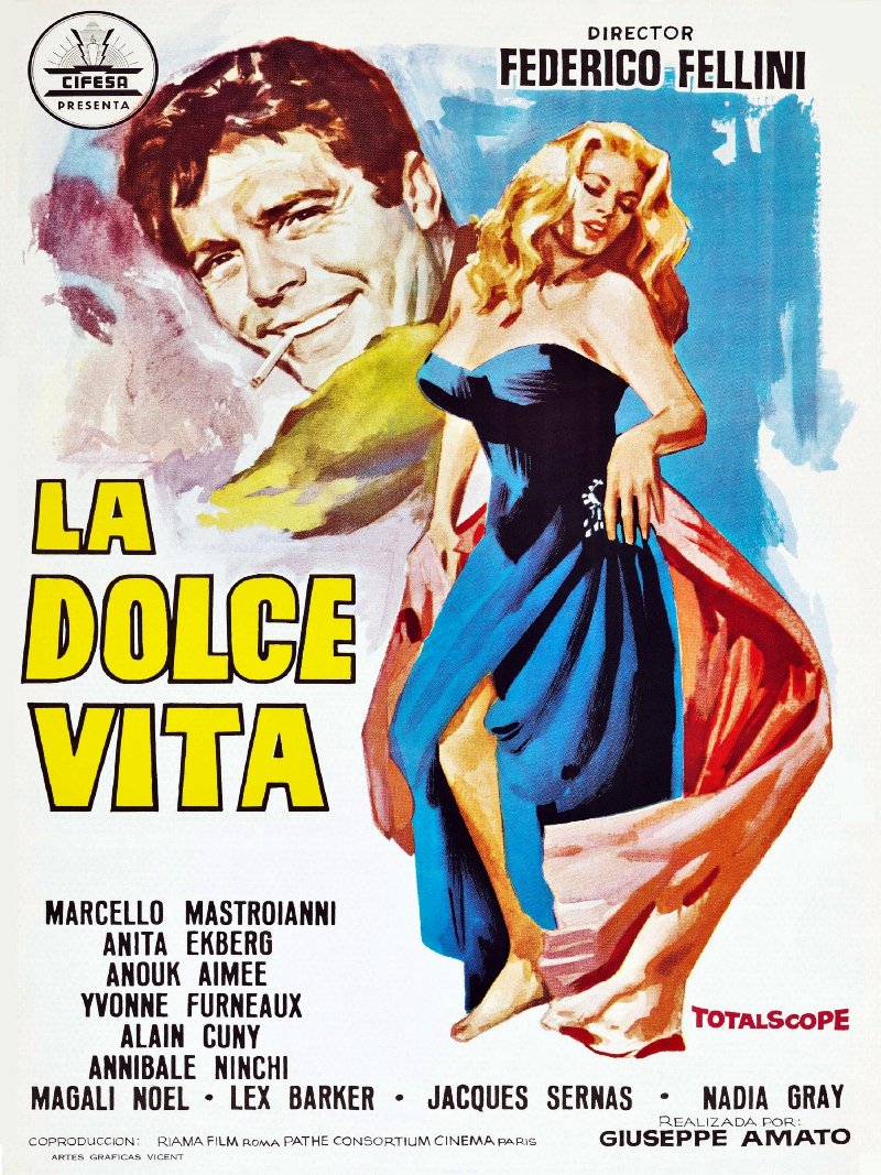 La dolce vita paper poster