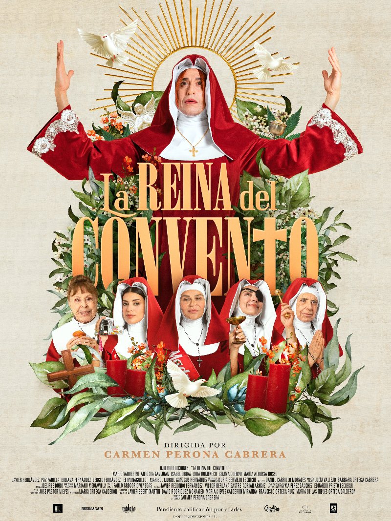 La reina del convento paper poster