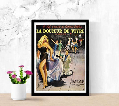 La dolce vita framed poster