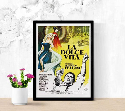 La dolce vita framed poster