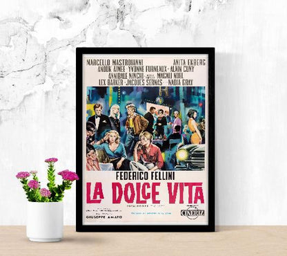 La dolce vita framed poster