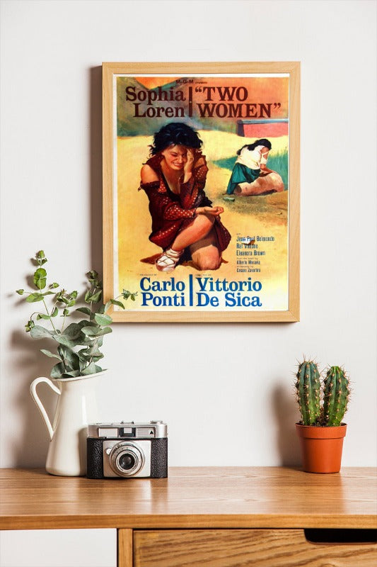 Two Women - framed poster