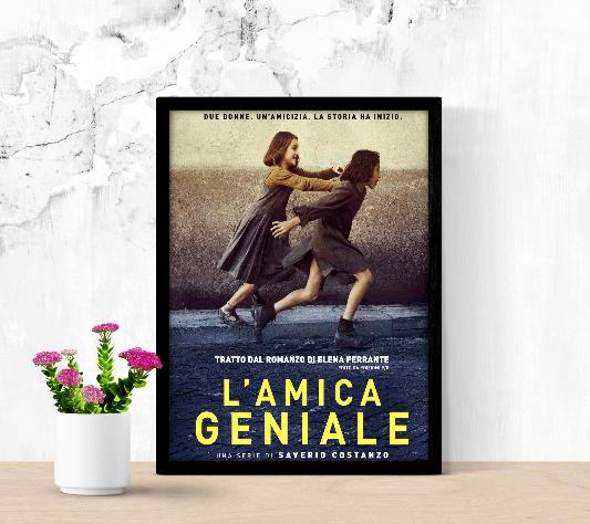 L'amica geniale framed poster