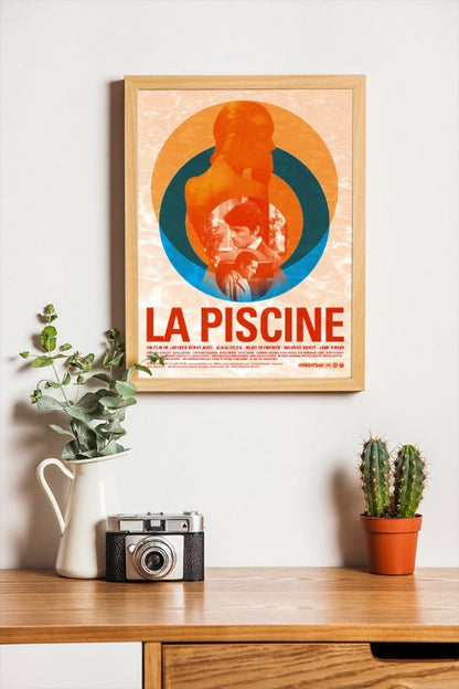 La piscine - framed poster