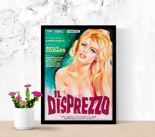 Il disprezzo framed poster